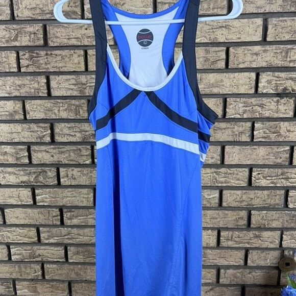 Adidas Clima 365 Running Tank Top Built In Sports Bra Blue Logo Women’s M Sporty - Picture 1 of 4